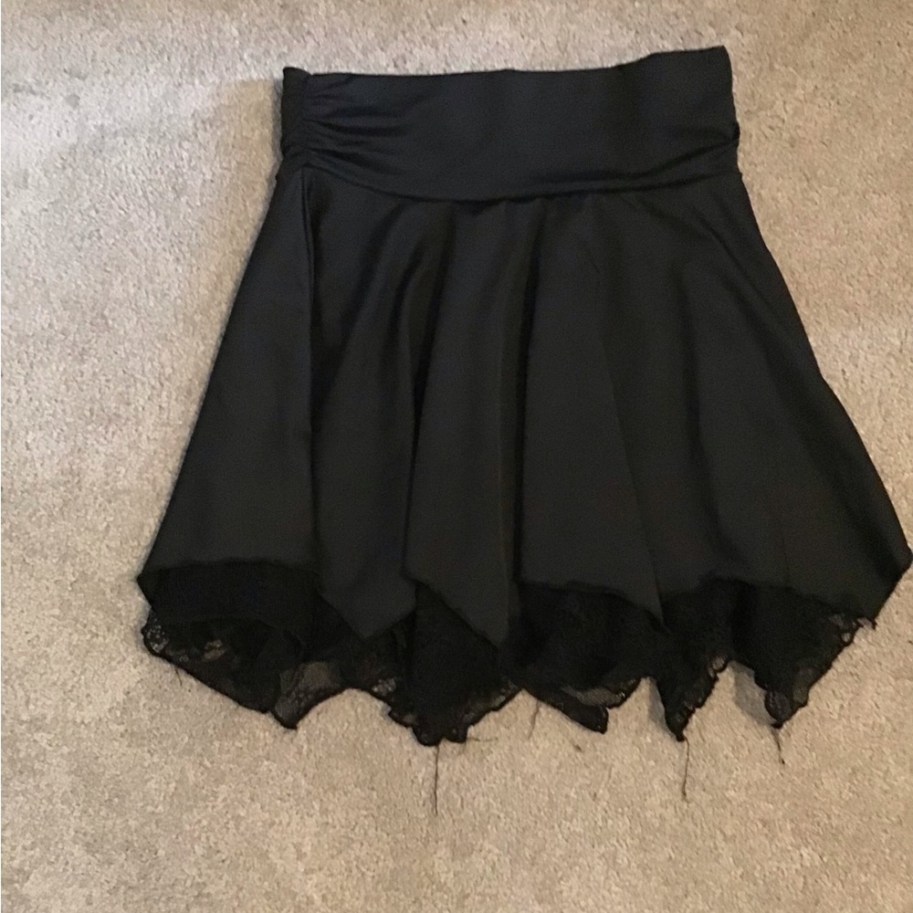 Asymmetrical Black Women's Skirt